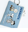 スヌーピー ALL刺繍パスポーチ ブルー 定期入れ SNOOPY