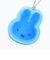 ミッフィー miffy リフレクターラバーキーホルダー フェイス ブルー