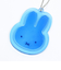 ミッフィー miffy リフレクターラバーキーホルダー フェイス ブルー