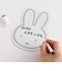 ミッフィー miffy ペン付きマグネットシート ホワイト