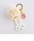 ミッフィー miffy ファー付きアクリルキーホルダー ベージュ
