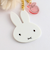 ミッフィー miffy ファー付きアクリルキーホルダー ベージュ