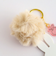 ミッフィー miffy ファー付きアクリルキーホルダー ベージュ