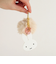 ミッフィー miffy ファー付きアクリルキーホルダー ベージュ
