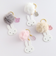 ミッフィー miffy ファー付きアクリルキーホルダー ベージュ