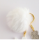 ミッフィー miffy ファー付きアクリルキーホルダー ホワイト