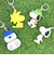 スヌーピー ウッドストック 立体ラバーキーホルダー SNOOPY