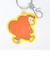 おさるのジョージ ハート ラバーキーホルダー オレンジ