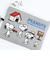 スヌーピー オール 刺繍パスポーチ グレー SNOOPY