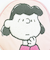 スヌーピー ルーシー ダイカット刺繍パスポーチ SNOOPY