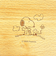スヌーピー 木製くりぬき ランチボックス (オスワリ) SNOOPY