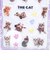 THE DOG アメリカンショートヘア ぷくぷくジェリーシール 立体シール 猫 文具