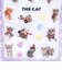THE DOG アメリカンショートヘア ぷくぷくジェリーシール 立体シール 猫 文具