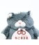 ねこ肯定感 くろねこのまぐろ 御守りマスコット ぬいぐるみ りぶはあと