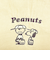 スヌーピー 2ルームショルダーバッグ ベースボール ベージュ SNOOPY