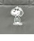スヌーピー ジョークール 保冷 ランチトートバッグ(M) ブラック 正面モノトーン SNOOPY