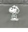 スヌーピー ジョークール 保冷 ランチトートバッグ(M) ブラック 正面モノトーン SNOOPY