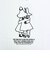 ムーミン ヨクサル＆スナフキン Tシャツ ホワイト アパレル MOOMIN