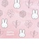 ミッフィー miffy フナガタポーチ (ピンク) miffy bloom