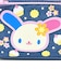 サンリオ ウサハナ デニムWファスナーペンポーチ ペンケース 筆箱 スクール 平成レトロ Sanrio