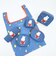 ミッフィー miffy エコバッグ ブルー カラフルサガラ