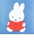 ミッフィー miffy ミニポーチ ブルー カラフルサガラ