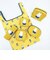 ミッフィー miffy Wファスナーポーチ イエロー カラフルサガラ