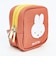 ミッフィー miffy Wファスナーポーチ オレンジ カラフルサガラ