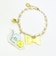 ほわころくらぶ パールチェーンの2WAYチャーム＆ブレスレット イエロー アクセサリー