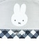 ミッフィー miffy ティッシュポーチ グレー ダイアゴナルチェック