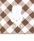 ミッフィー miffy エコバッグ ベージュ ダイアゴナルチェック