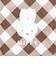 ミッフィー miffy エコバッグ ベージュ ダイアゴナルチェック