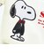 スヌーピー スヌーピー ミニ船形ポーチ アップリケ SNOOPY