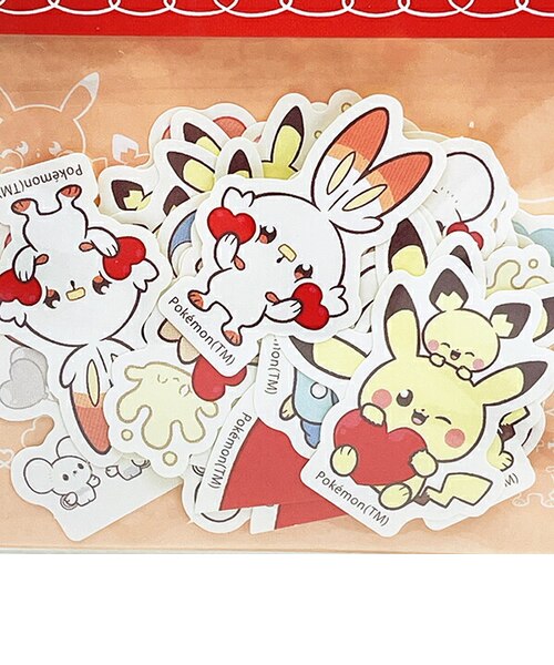 ポケットモンスター ハート フレークシール 文具 日本製 ポケピース