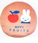 ミッフィー miffy パフクッション MIFFY FRUITS