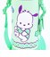 サンリオ ポチャッコ 3Ｄロック付きワンプッシュダイレクトボトル 水筒 ランチ Sanrio