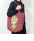 水森亜土 和雑貨 ゴブラン トートバッグ フラワー バーガンディー