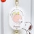 スヌーピー 桃 アクリルキーチェーンウォッチ (ピンク×ホワイト) 時計 SNOOPY
