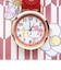 サンリオ ハローキティ 和柄キーチェーンウォッチ (レッド) 時計 Sanrio