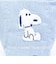 スヌーピー ぬいぐるみ 舟形ポーチ ブルー SNOOPY