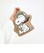 スヌーピー ダイカット刺繍パスケース ベージュ SNOOPY