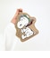 スヌーピー ダイカット刺繍パスケース ベージュ SNOOPY