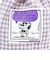 スヌーピー チェック リバーシブル巾着ポーチ グレー SNOOPY