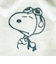 スヌーピー チェック リバーシブル巾着ポーチ グリーン SNOOPY