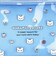 サンリオ はなまるおばけ フラットポーチ ブルー パステルPOP Sanrio