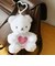 クマアンドベア ハグっと缶バッジベア ぬいぐるみ ホワイト マスコット テディベア kuma and bear
