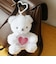 クマアンドベア ハグっと缶バッジベア ぬいぐるみ ホワイト マスコット テディベア kuma and bear