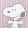 スヌーピー チャーリーブラウン ニット ミニトートバッグ パープル SNOOPY