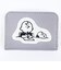 スヌーピー チャーリーブラウン スマートキーキーケース グレー アップリケ SNOOPY