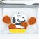 スヌーピー リール付きメッシュパスケース 小銭入れ ナゲット グレー 定期入れ SNOOPY